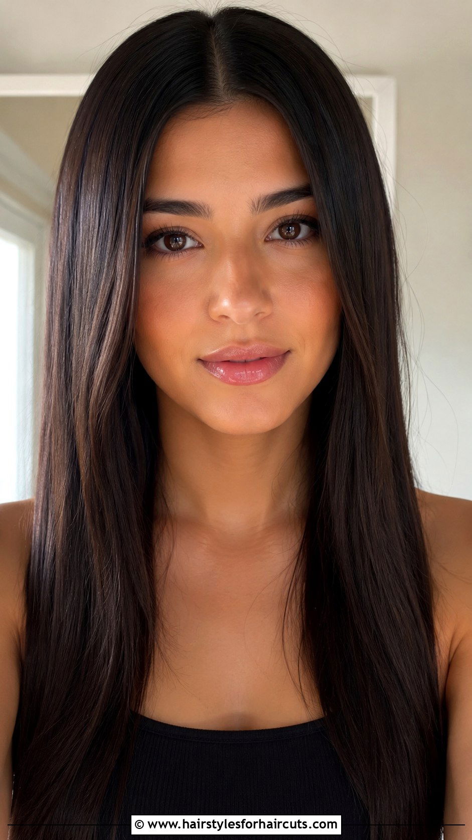 Long Straight Hair With Middle Part - 25 haircuts for long straight hair female - 25 haircuts for long straight hair female