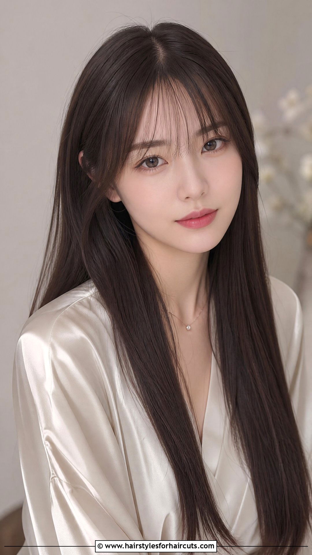 Long Straight Hair With See Through Fringe - 25 fringe haircuts - 25 fringe haircuts