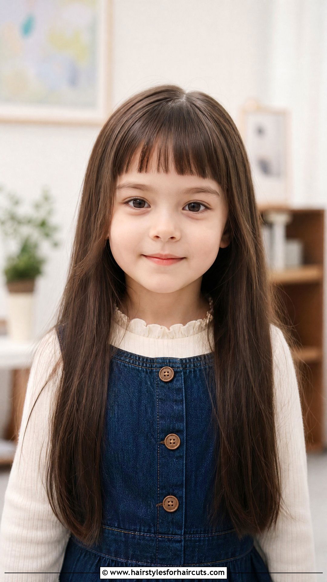 Long Straight Hair With Short Bangs - 25 long hair little girl haircuts with bangs - 25 long hair little girl haircuts with bangs