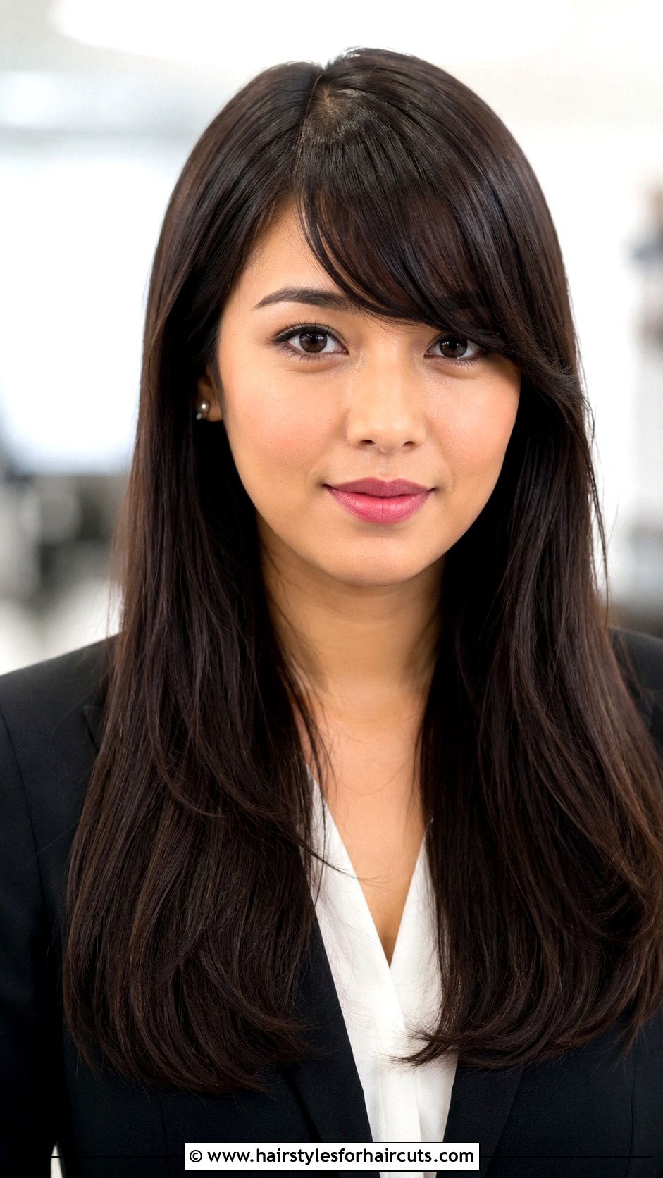 Long Straight Hair With Side Fringe - 25 hairstyles with side fringe - 25 hairstyles with side fringe