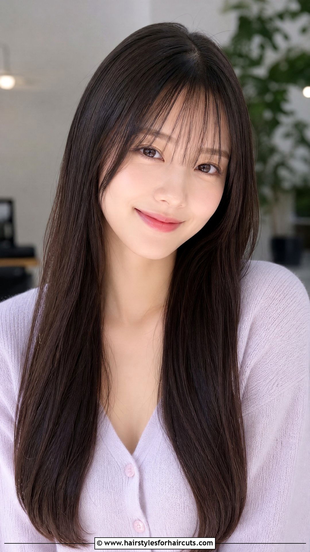 Long Straight Hair With Wispy Bangs - 25 straight haircuts for long hair - 25 straight haircuts for long hair