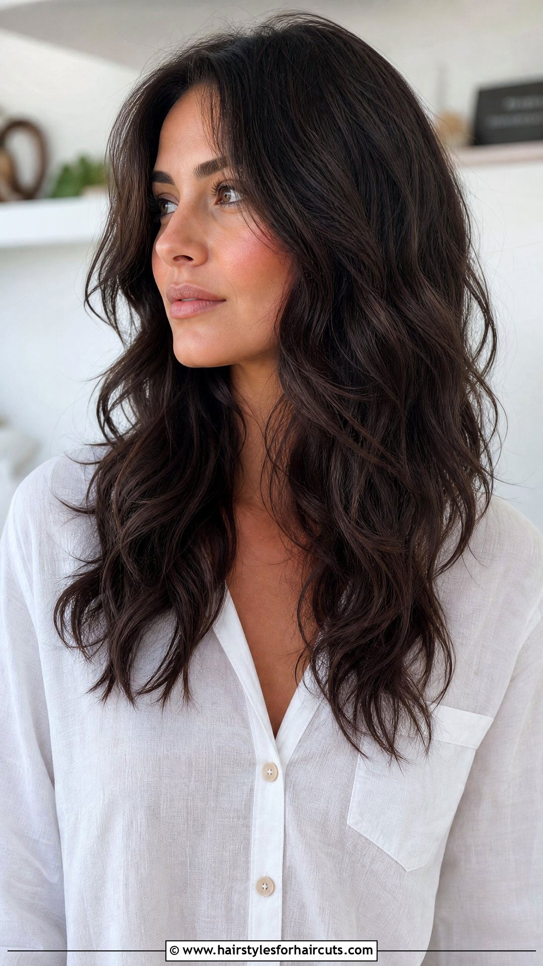 Long Textured Ends Wavy Haircut - 25 haircuts for long wavy hair women - 25 haircuts for long wavy hair women