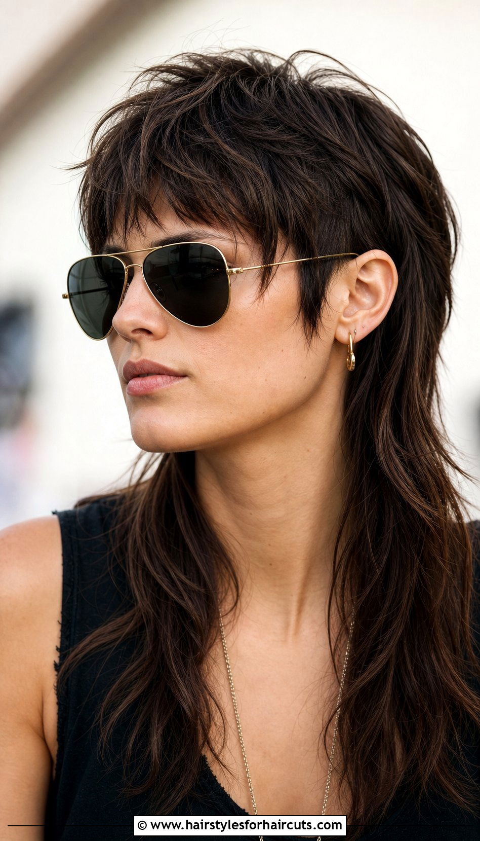 Long Textured Mullet - 25 rocker edgy haircuts for long hair - 25 rocker edgy haircuts for long hair