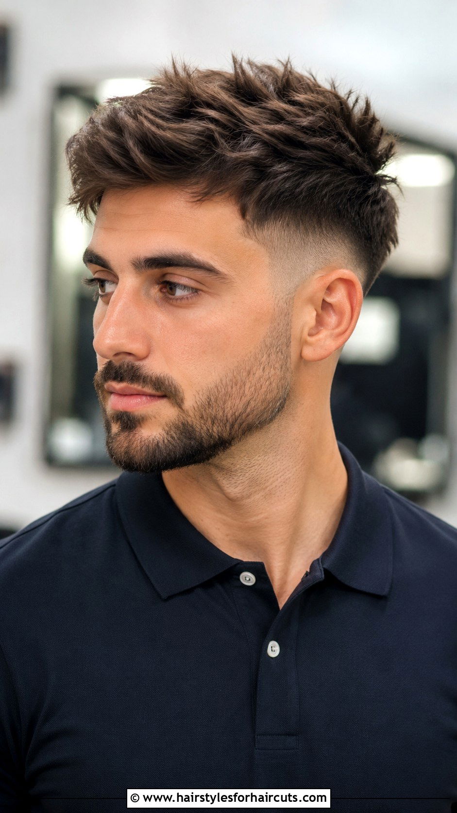 Long Textured Top With Fade - 25 fade haircuts long hair - 25 fade haircuts long hair