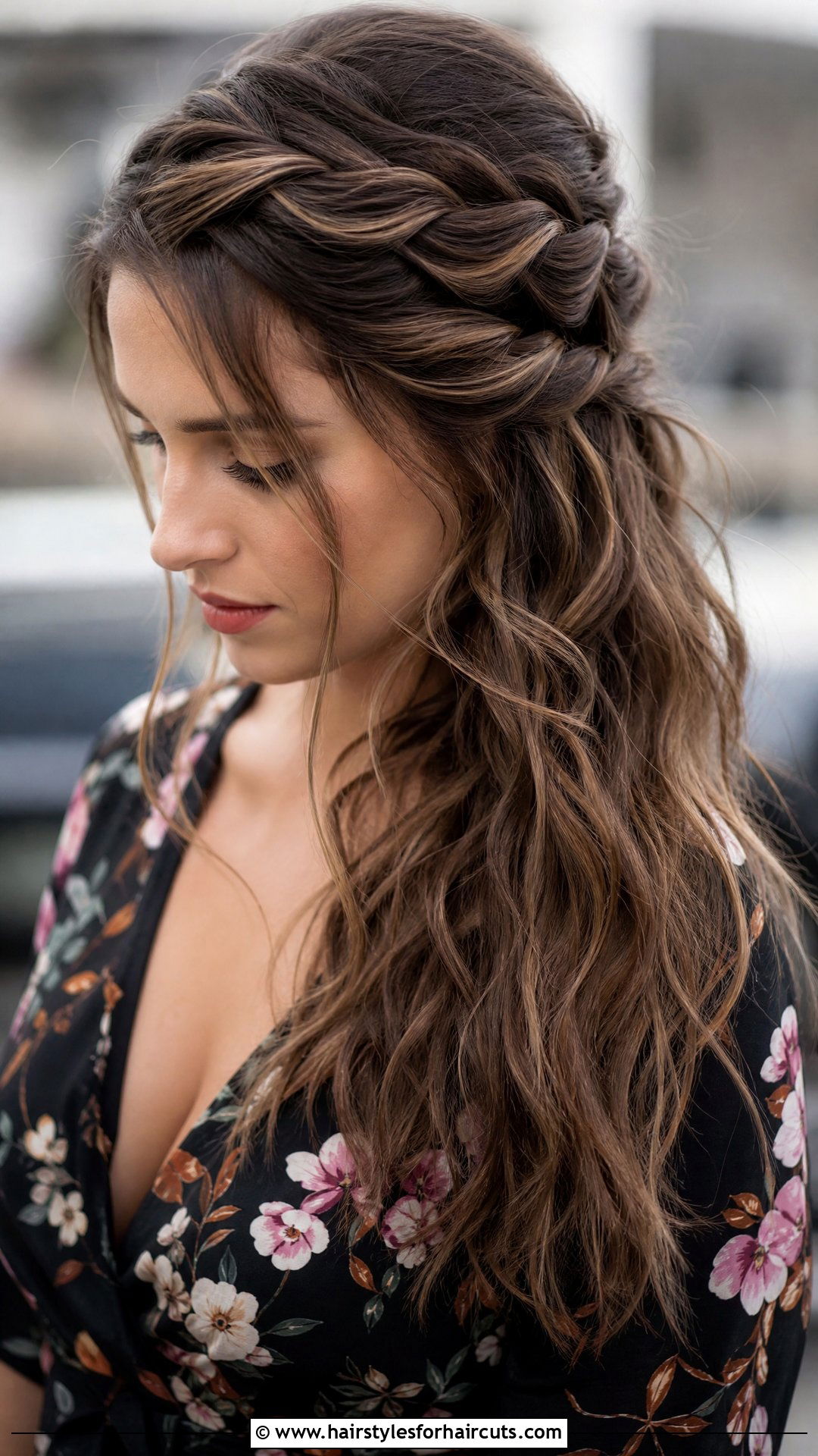Long Vampire Waterfall Braid - 25 vampire hairstyles for long hair - 25 vampire hairstyles for long hair
