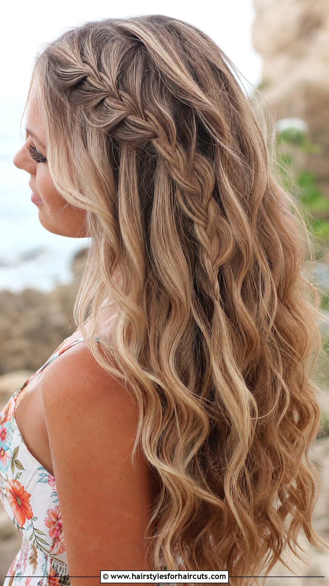 Long Viking Waves With Braid - 25 womens viking hairstyles - 25 womens viking hairstyles