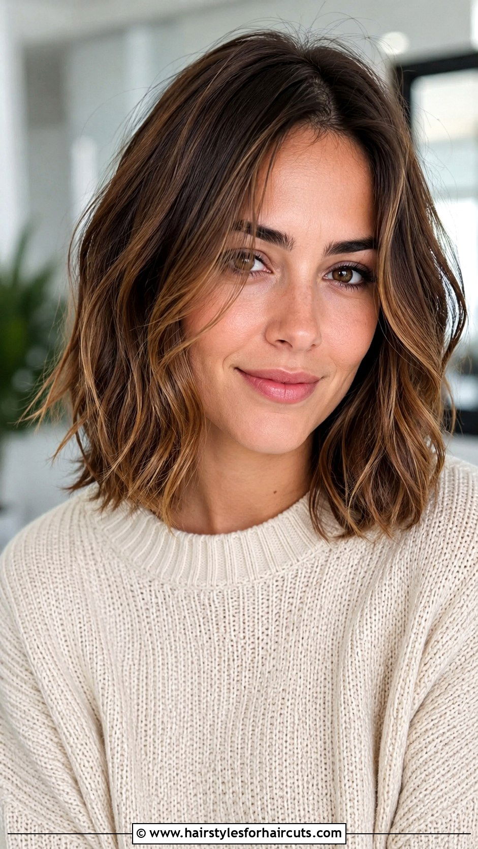 Long Wavy Bob - 25 diamond face hairstyles - 25 diamond face hairstyles