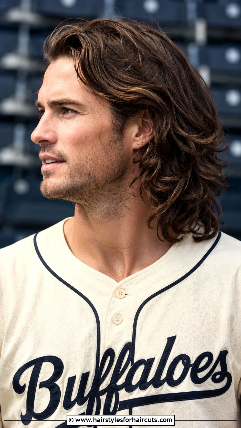 Long Wavy Flow - 25 baseball haircuts - 25 baseball haircuts