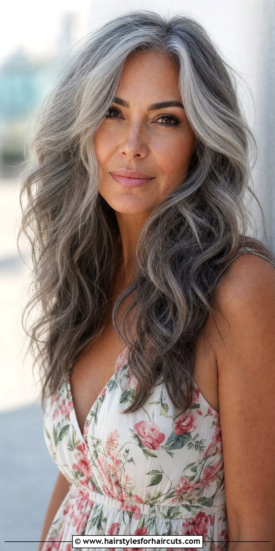 Long Wavy Gray Hairstyle - 25 long gray hairstyles over 60 - 25 long gray hairstyles over 60