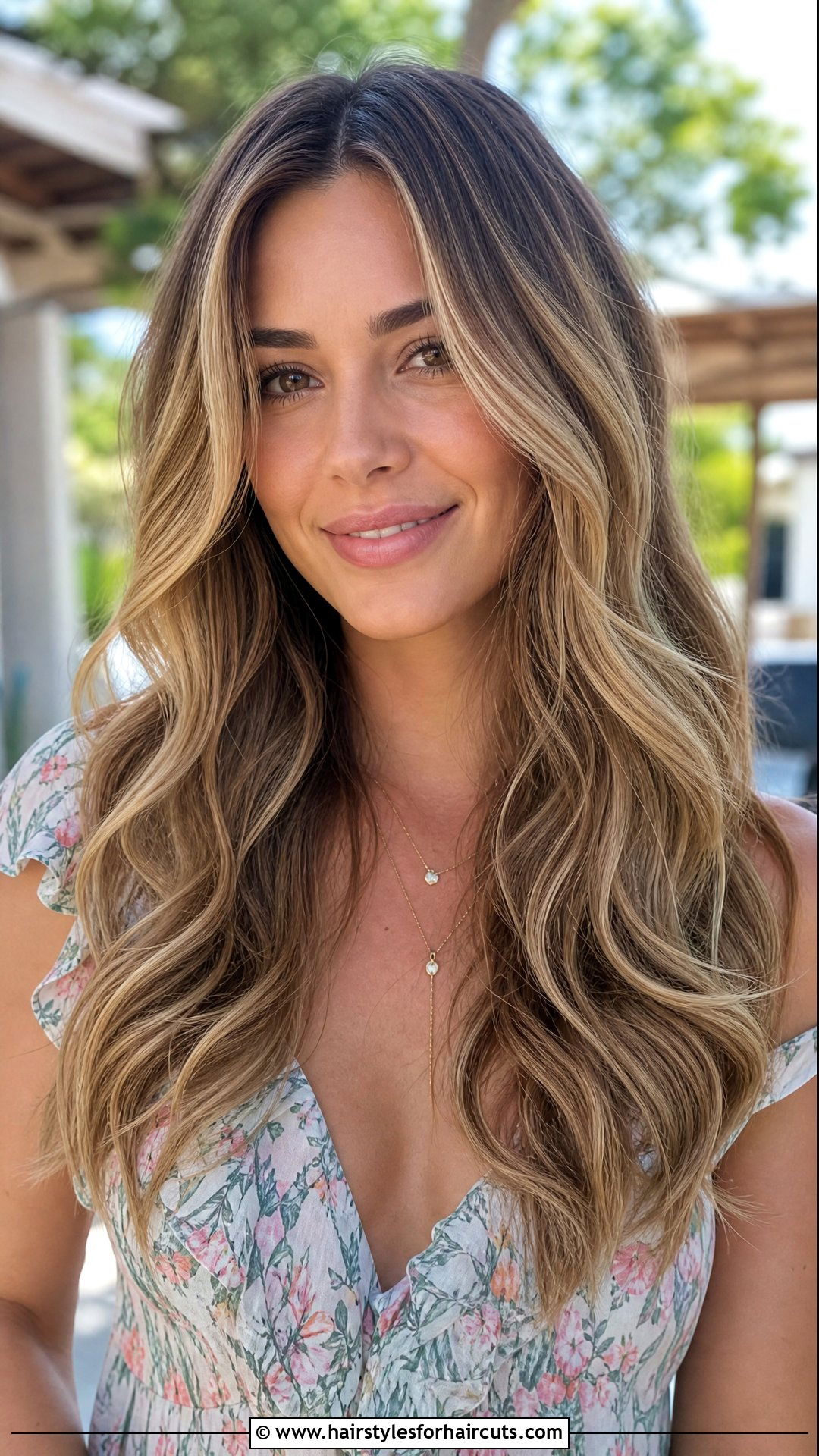 Long Wavy Hair With Babylights - 25 long hairstyles for round faces - 25 long hairstyles for round faces