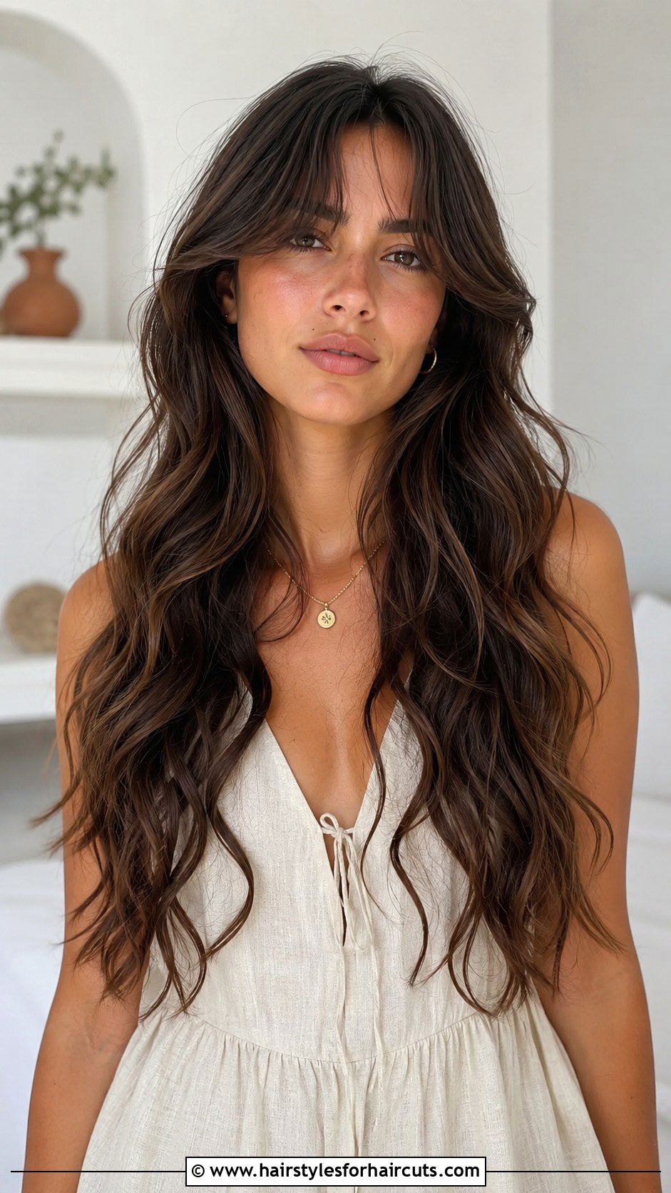 Long Wavy Hair With Curtain Bangs - 25 curtain bangs haircuts long hair - 25 curtain bangs haircuts long hair