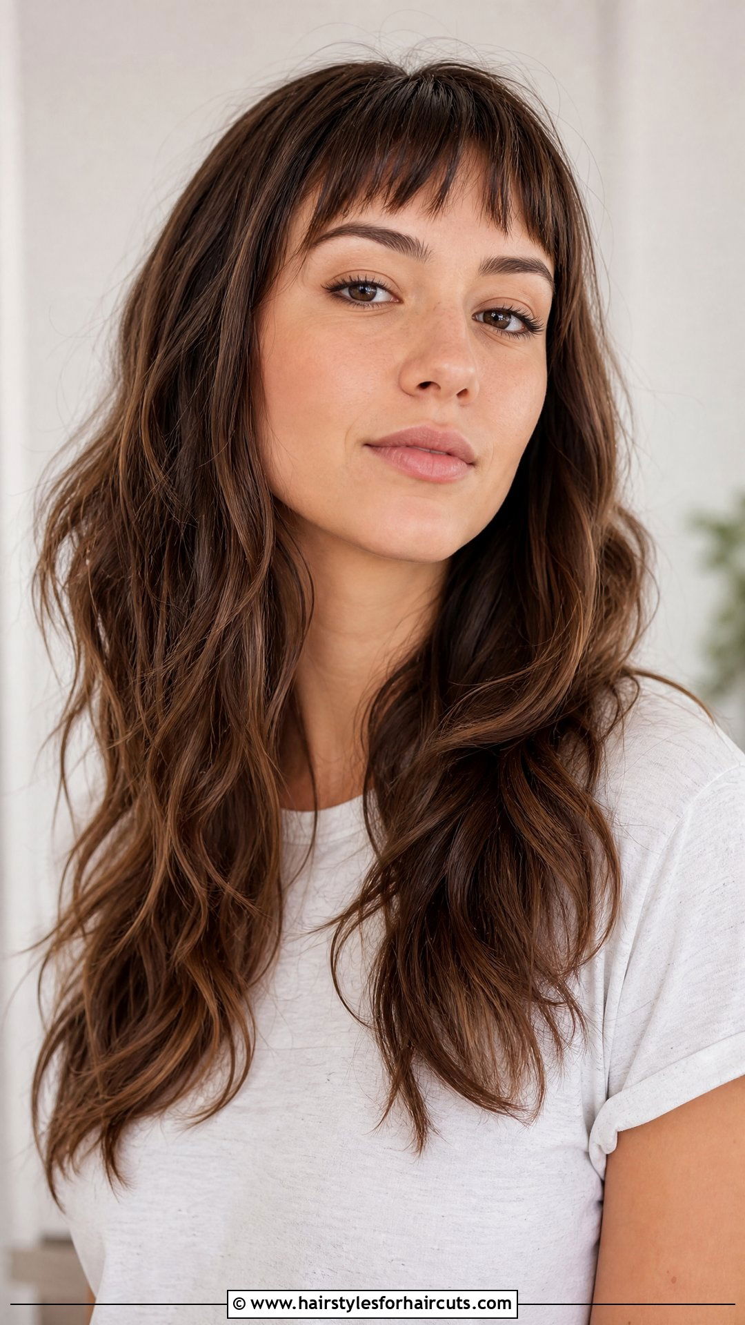 Long Wavy Hair With Micro Bangs - 25 long hairstyles for thick wavy hair - 25 long hairstyles for thick wavy hair