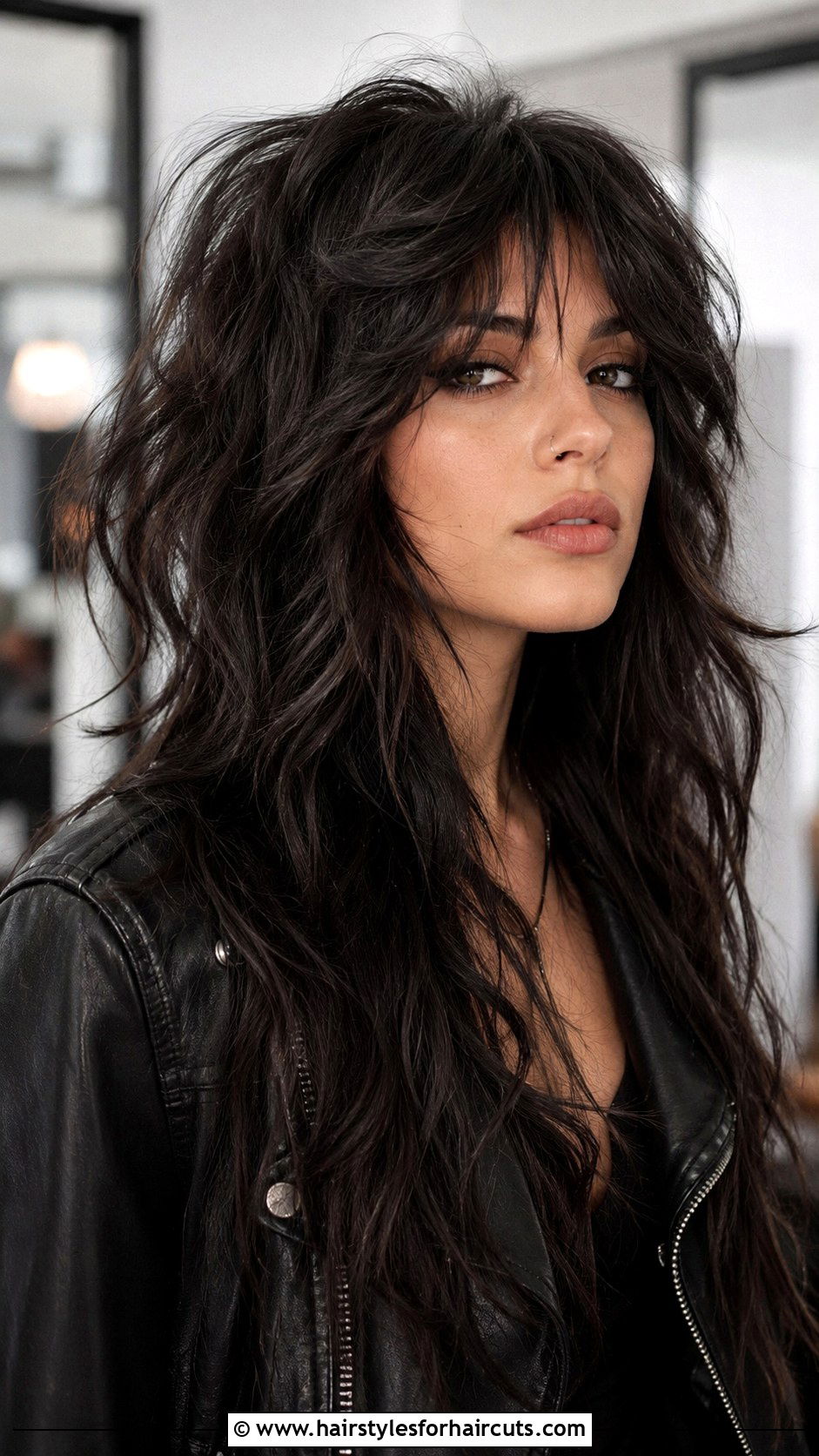 Long Wolf Cut - 25 choppy long haircuts - 25 choppy long haircuts