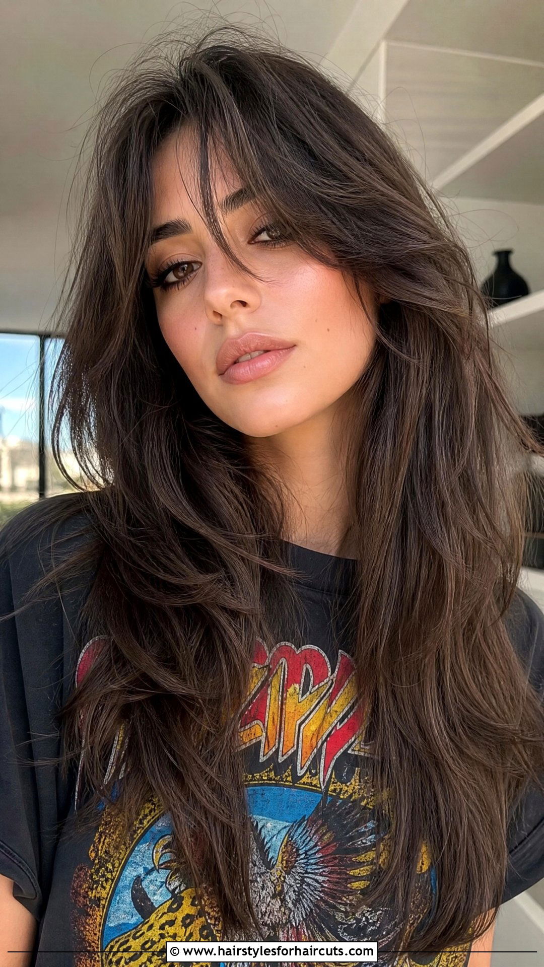 Long Wolf Haircut With Curtain Bangs - 25 curtain bangs haircuts long hair - 25 curtain bangs haircuts long hair