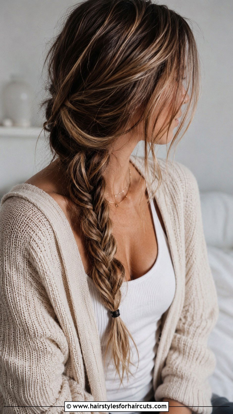 Loose Boho Braid - 25 cute winter hairstyles for long hair - 25 cute winter hairstyles for long hair