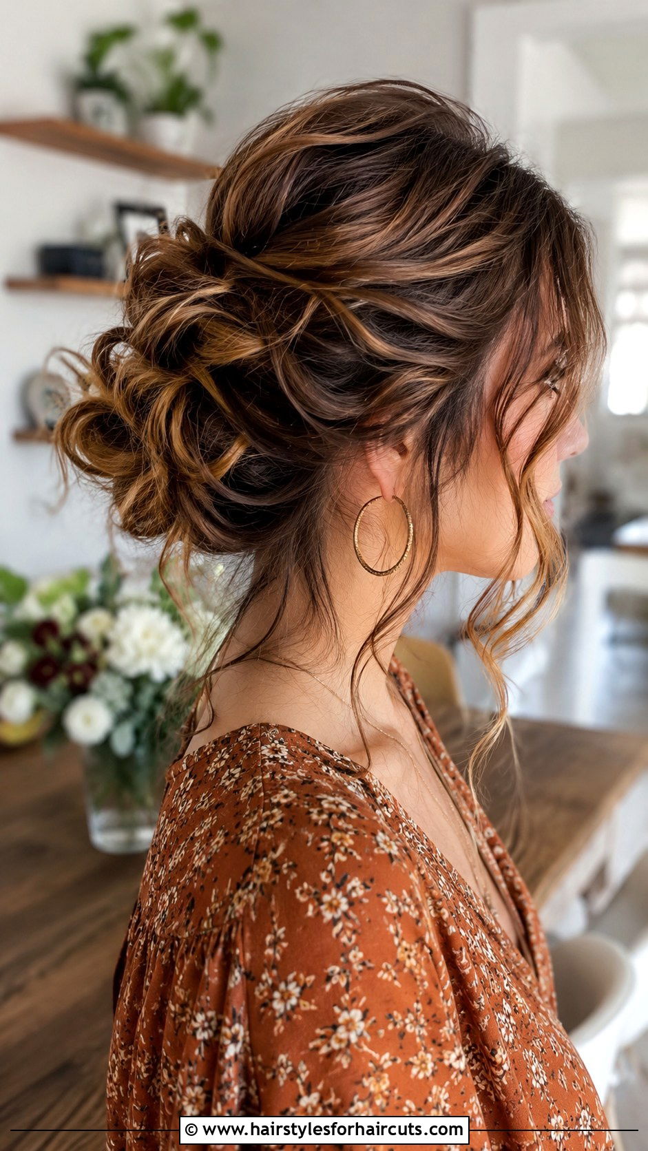 Loose Boho Updo - 25 bohemian hairstyles - 25 bohemian hairstyles