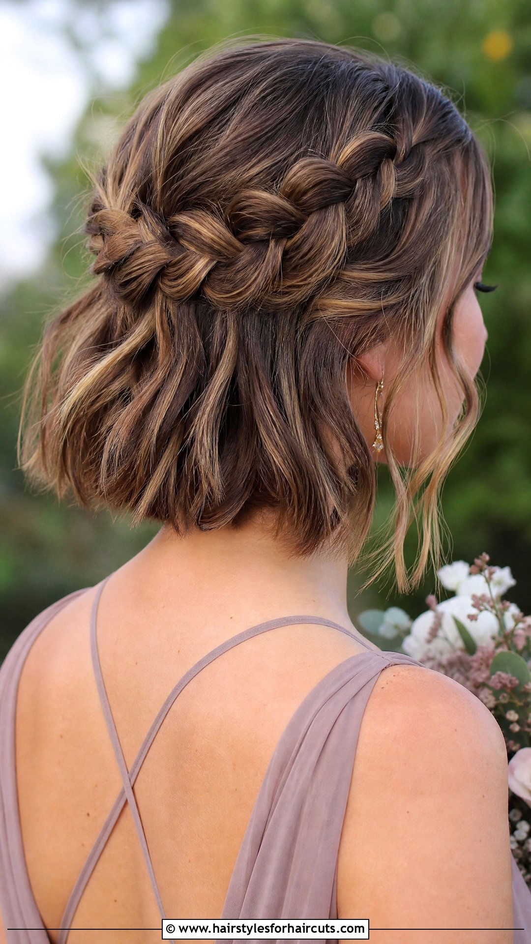Loose Braid For Short Hair - 25 wedding party hairstyles for short hair - 25 wedding party hairstyles for short hair