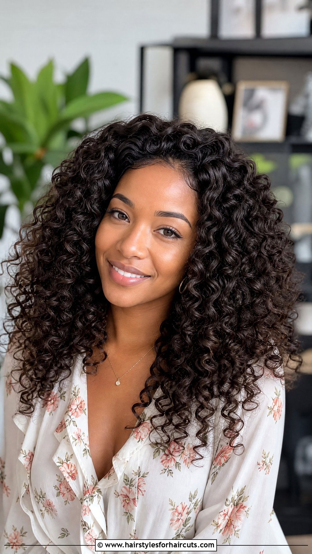 Loose Curly Crochet Hair - 25 crochet hairstyles for round faces - 25 crochet hairstyles for round faces