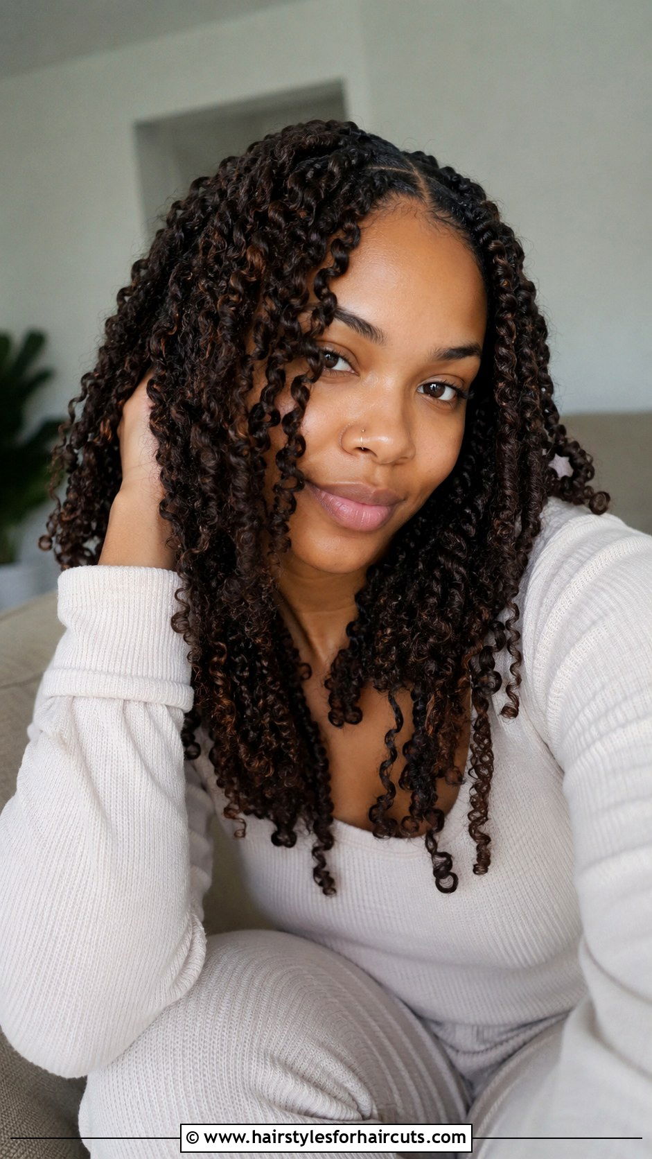 Loose Curly Twists - 25 summer curly hairstyles - 25 summer curly hairstyles