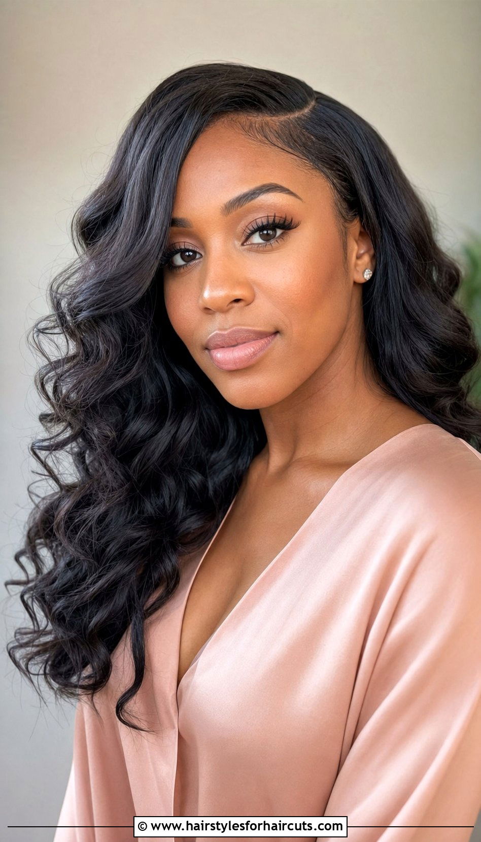 Loose Deep Wave Side Part Quick Weave - 25 side part long hair quick weave hairstyles - 25 side part long hair quick weave hairstyles