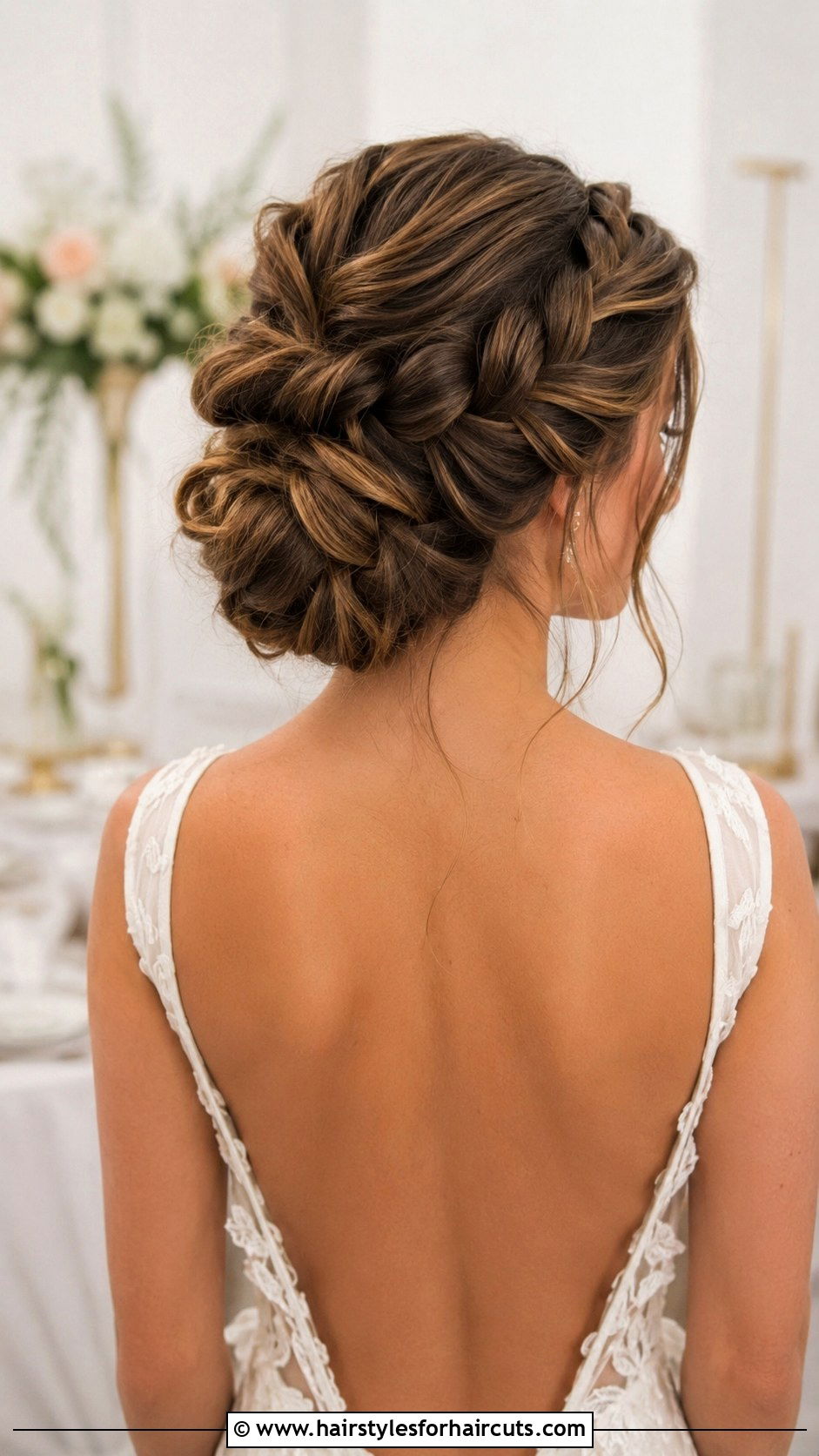 Loose Dutch Braid Updo - 25 easy bridal hairstyles for long hair - 25 easy bridal hairstyles for long hair
