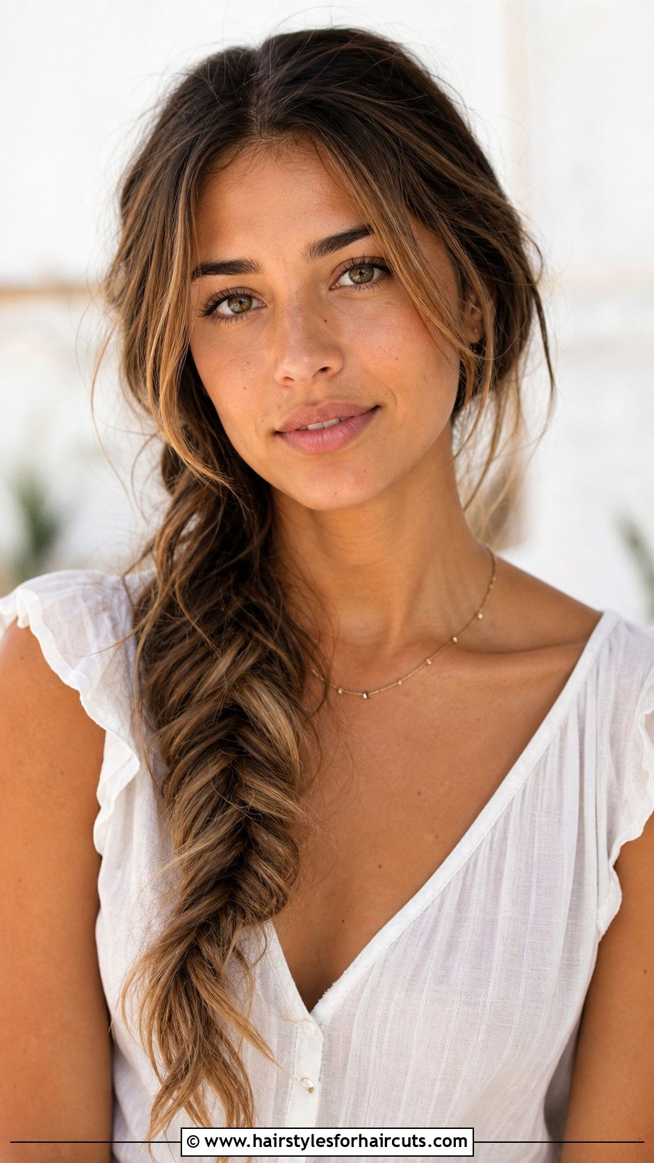 Loose Fishtail Braid - 25 hairstyles that dont damage hair - 25 hairstyles that don't damage hair