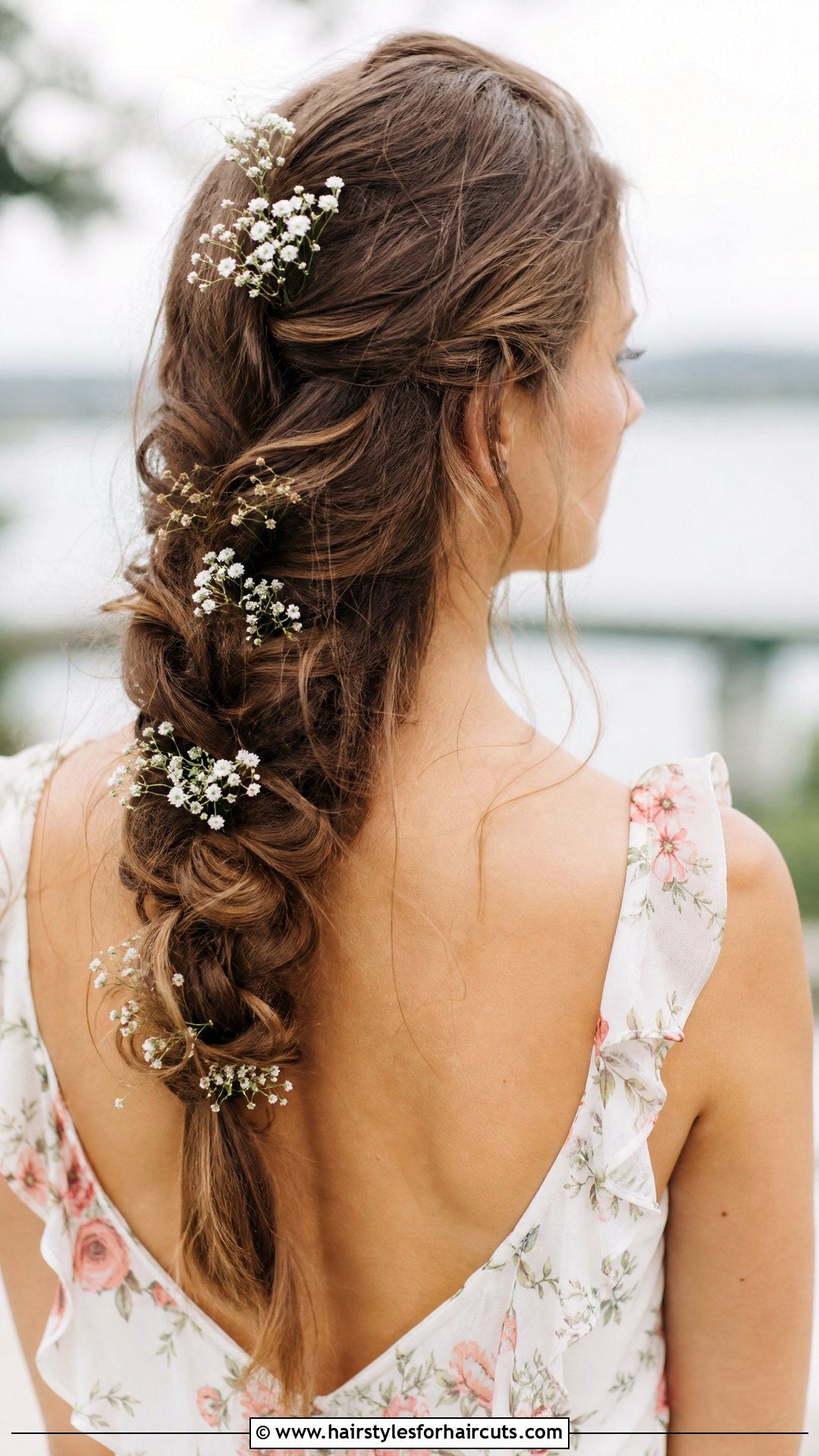 Loose Floral Braid - 25 wedding haircuts - 25 wedding haircuts