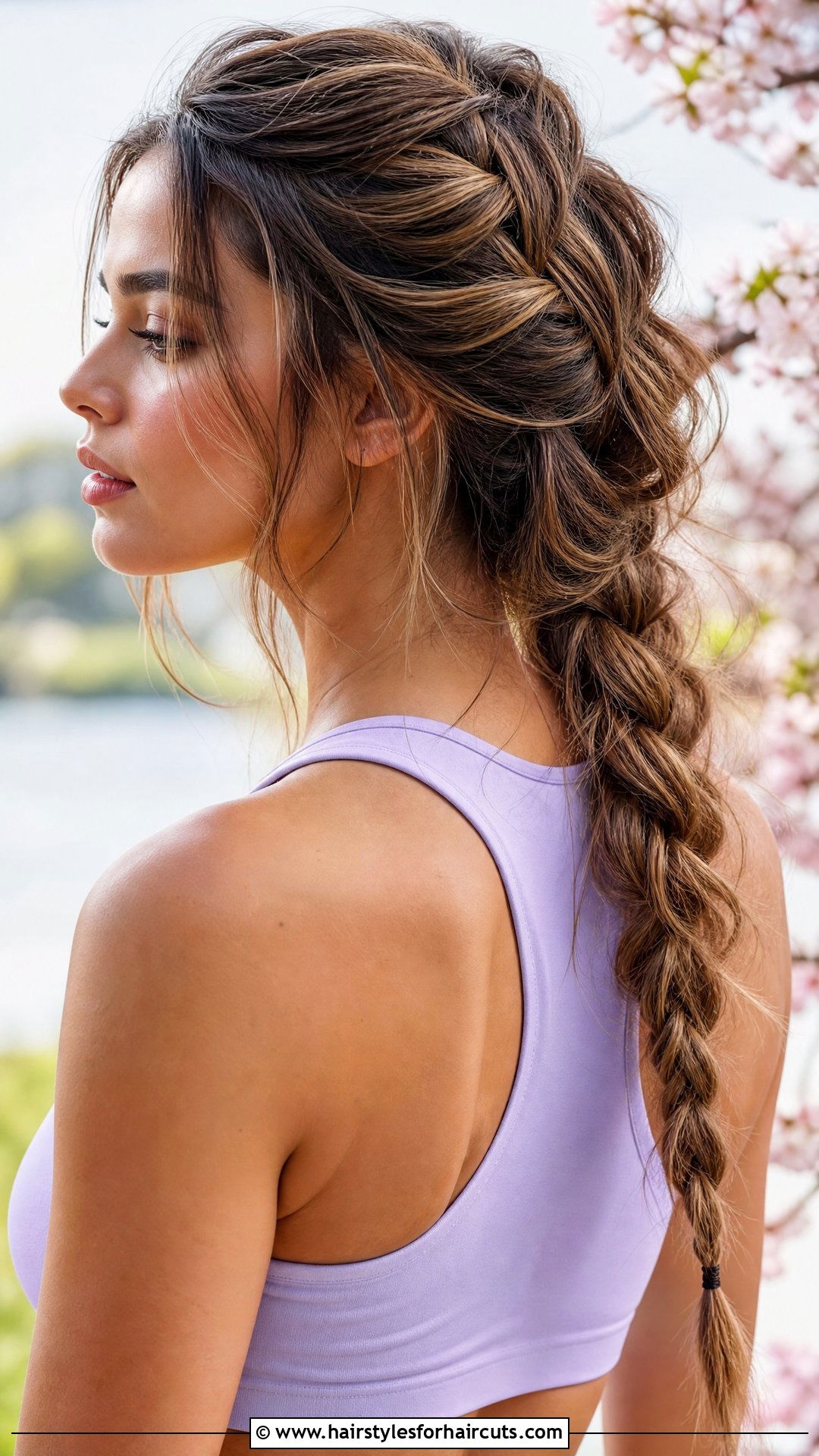 Loose French Braid - 25 workout hairstyles that wont damage hair - 25 workout hairstyles that won't damage hair