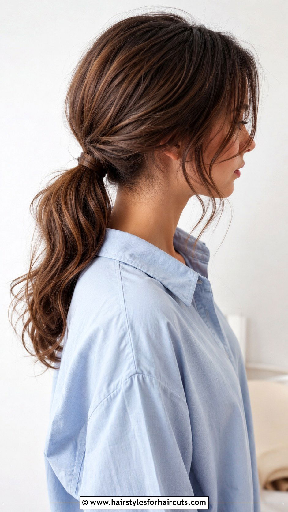 Loose Low Ponytail - 25 beautiful hairstyles for girls - 25 beautiful hairstyles for girls