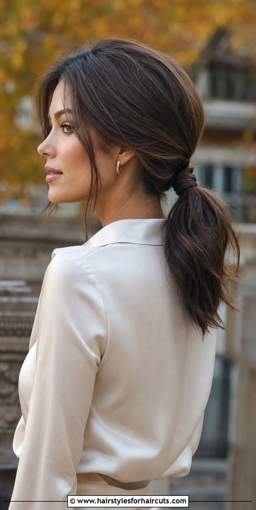 Loose Low Ponytail - 25 hairstyles for pictures - 25 hairstyles for pictures