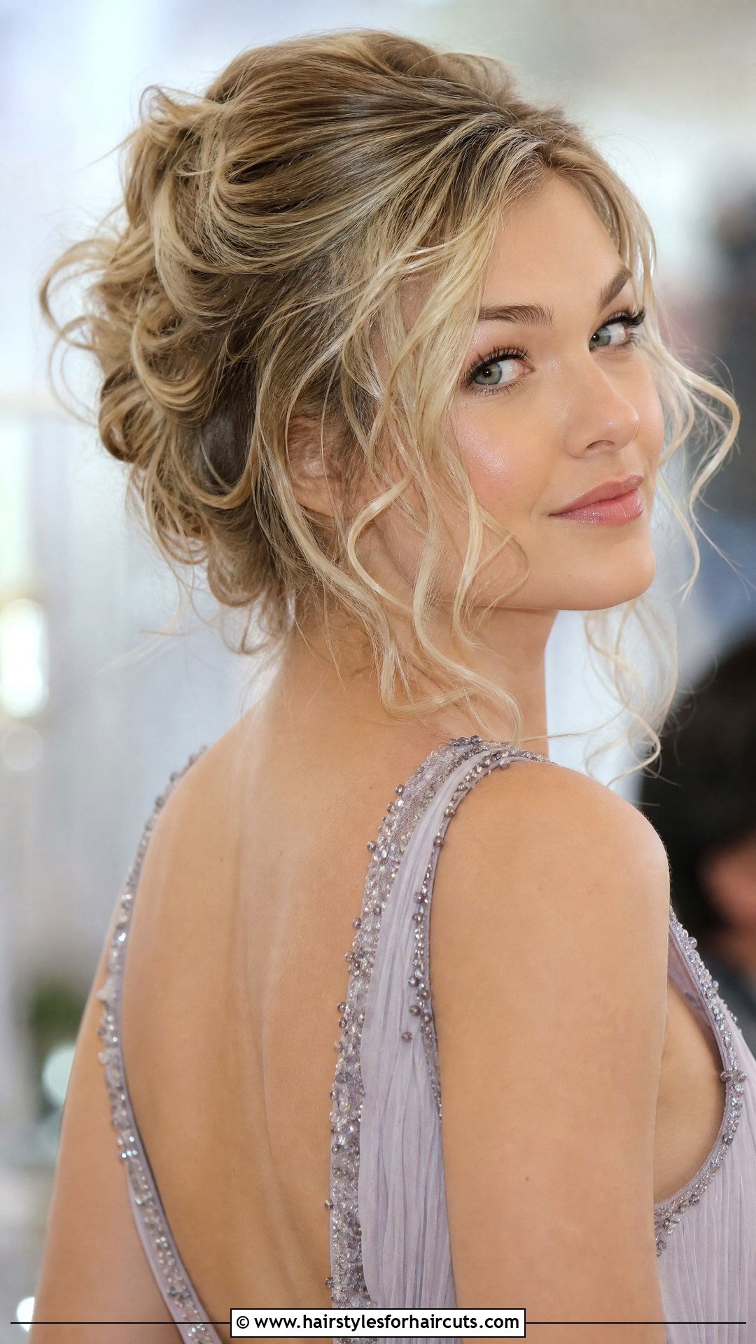 Loose Romantic Updo - 25 clip in hair extensions hairstyles - 25 clip in hair extensions hairstyles