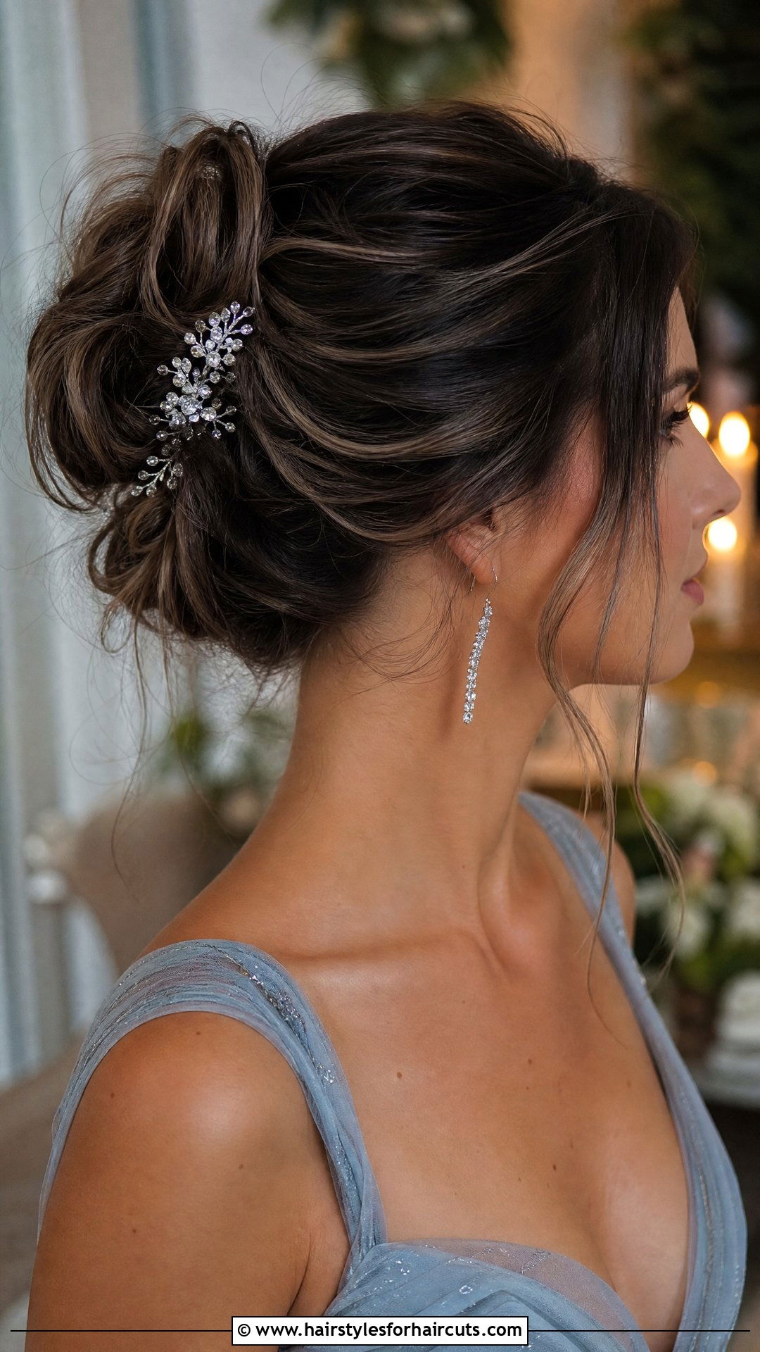 Loose Romantic Updo Wedding Hairstyle - 25 wedding hairstyles medium hair - 25 wedding hairstyles medium hair