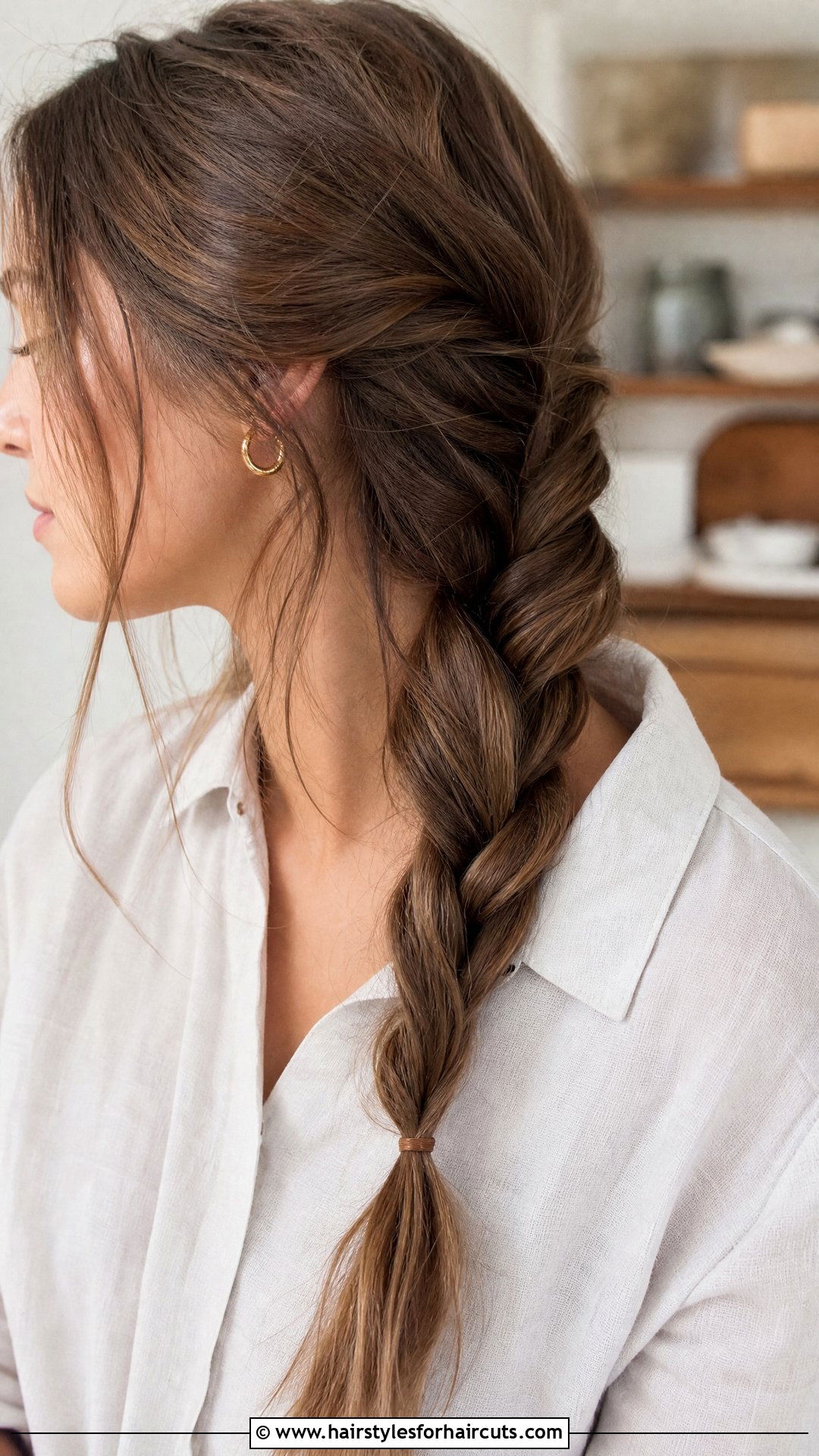 Loose Rope Braid - 25 hairstyles that wont damage hair - 25 hairstyles that won't damage hair