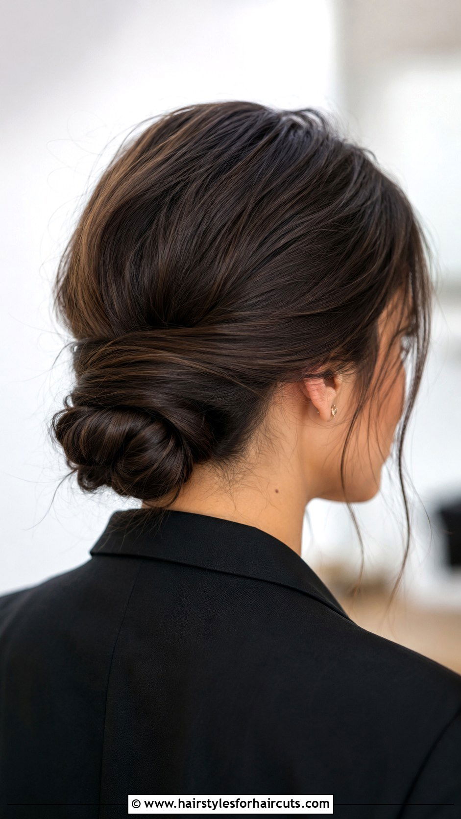 Loose Rope Twist Bun - 25 hairstyles that dont pull hair - 25 hairstyles that don't pull hair