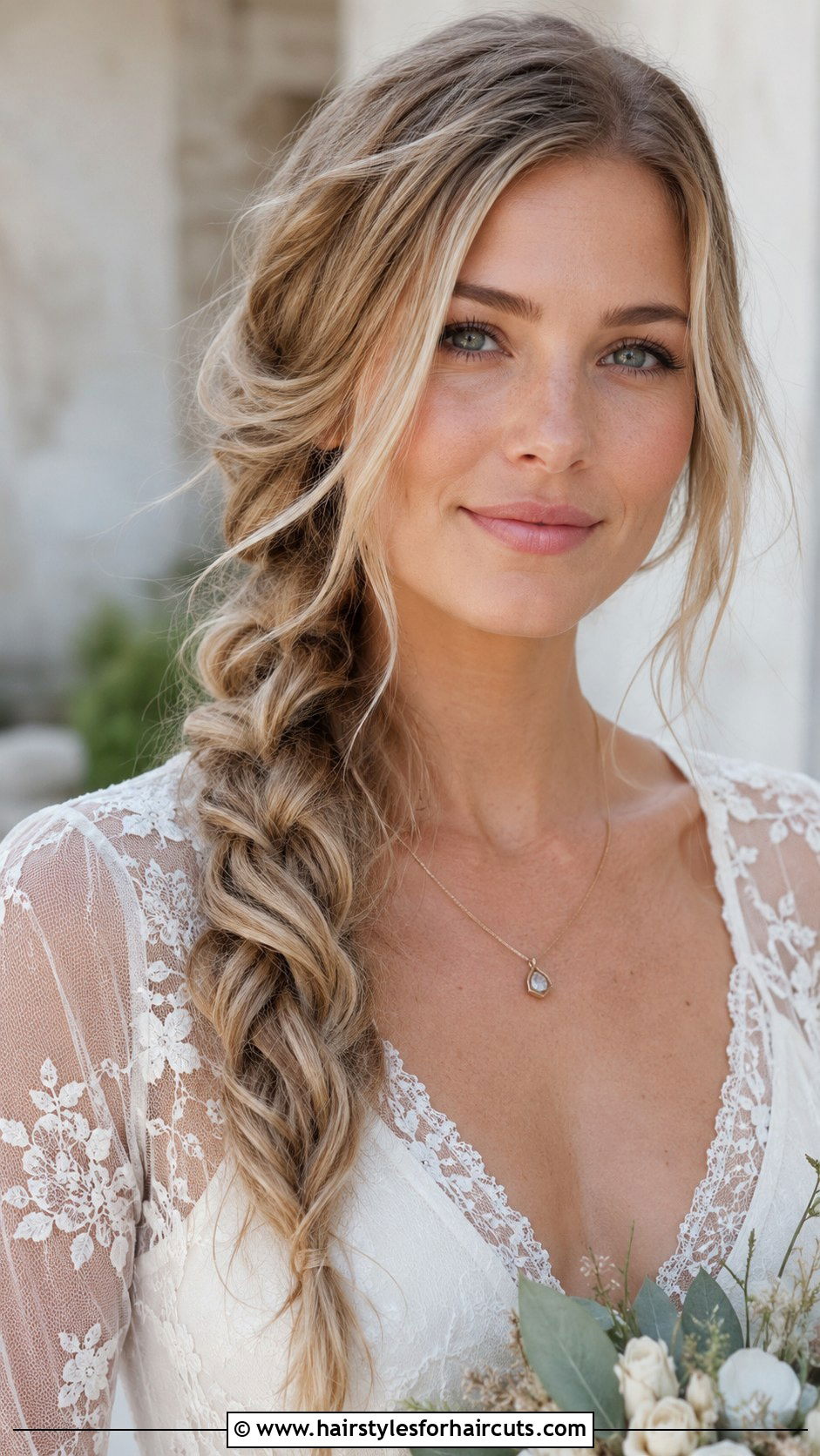 Loose Side Braid - 25 long hairstyles for prom - 25 long hairstyles for prom