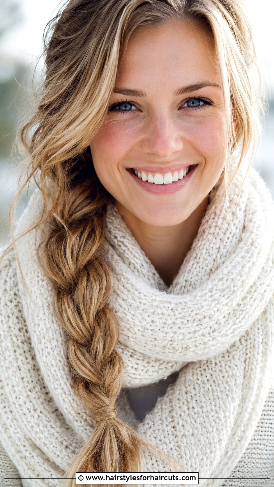 Loose Side Braid - 25 low tension hairstyles white hair - 25 low tension hairstyles white hair