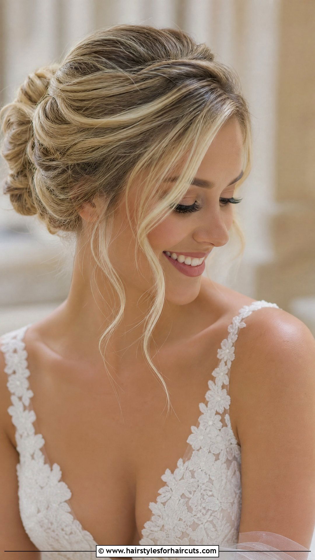 Loose Tendril Wedding Updo - 25 wedding updo hairstyles - 25 wedding updo hairstyles