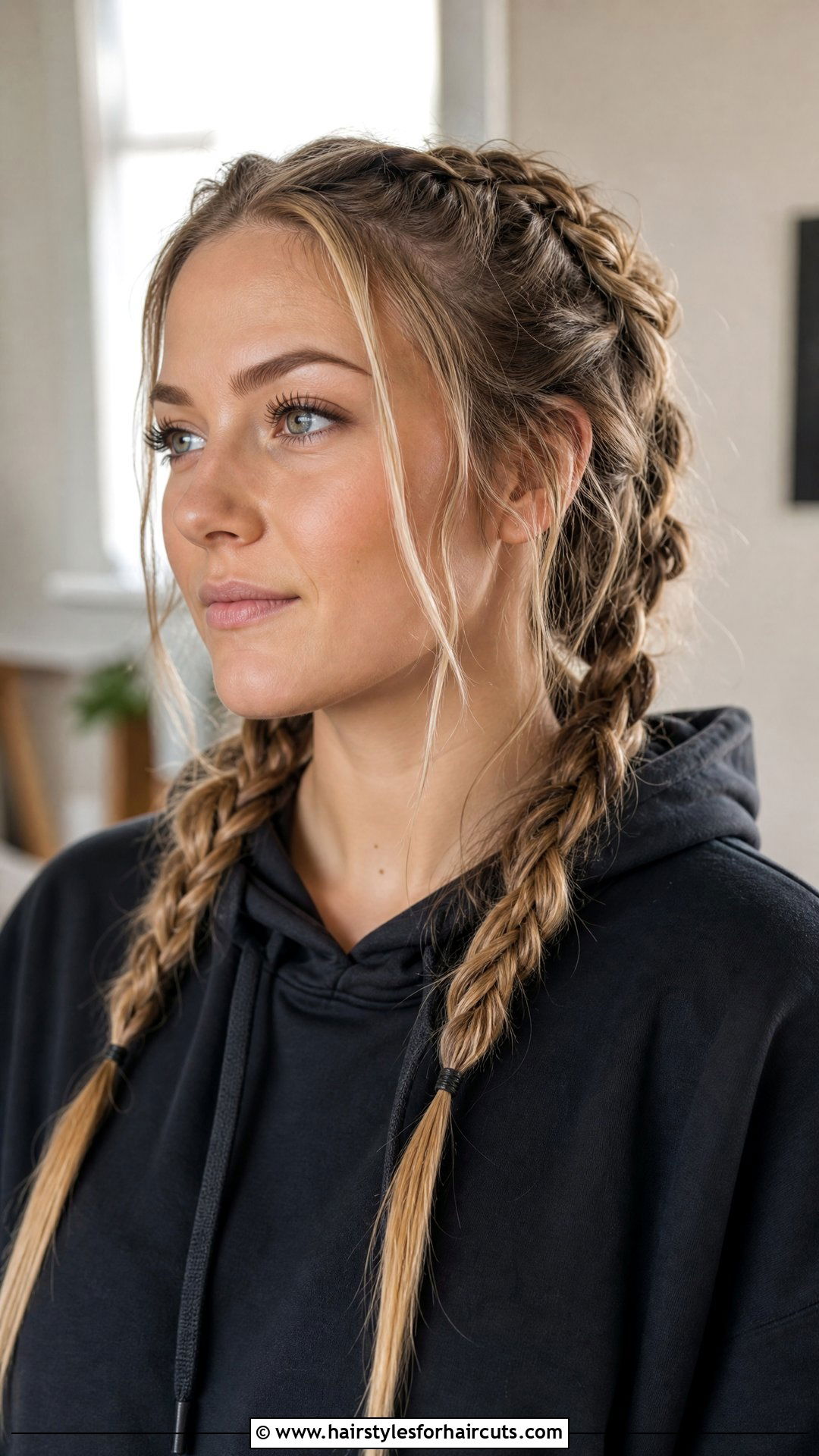 Loose Viking Side Braids - 25 viking hairstyles for women - 25 viking hairstyles for women