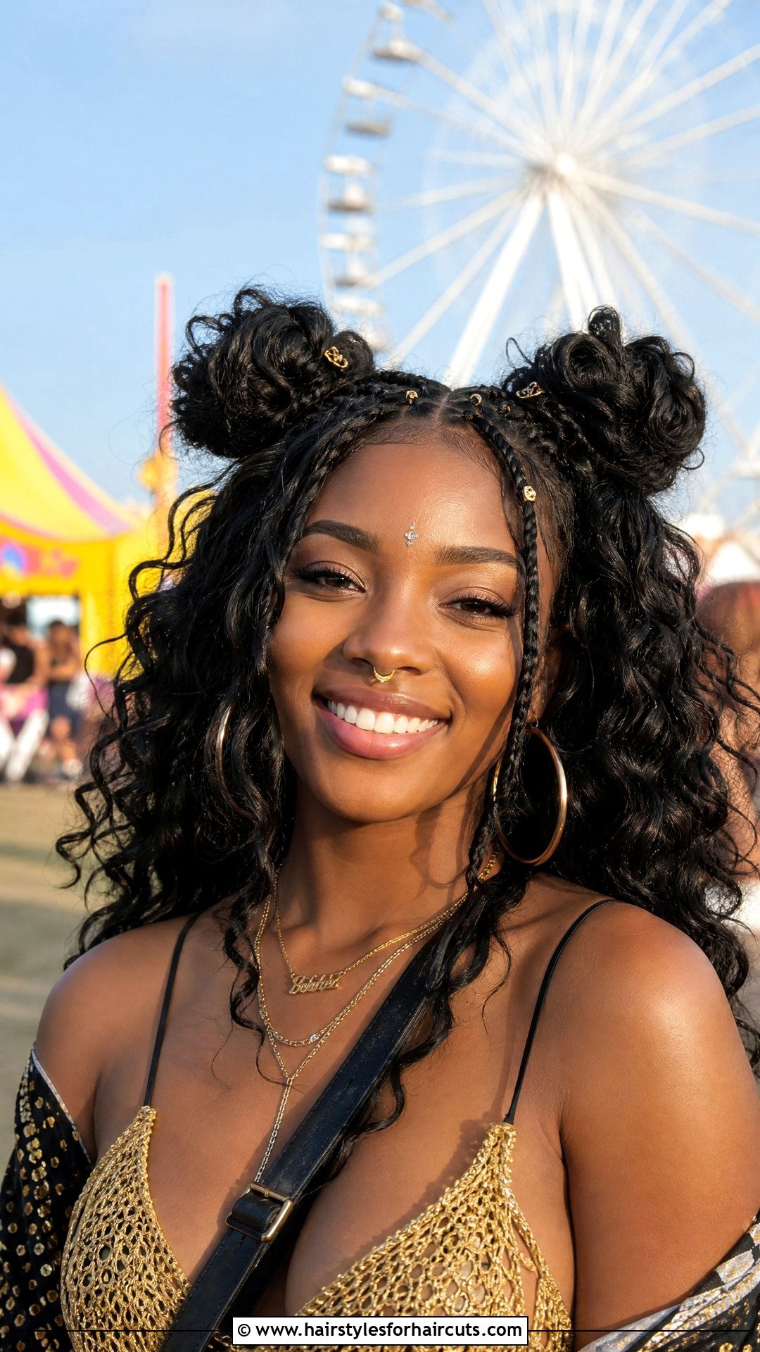 Loose Wave Crochet Space Buns - 25 loose wave crochet hairstyles - 25 loose wave crochet hairstyles