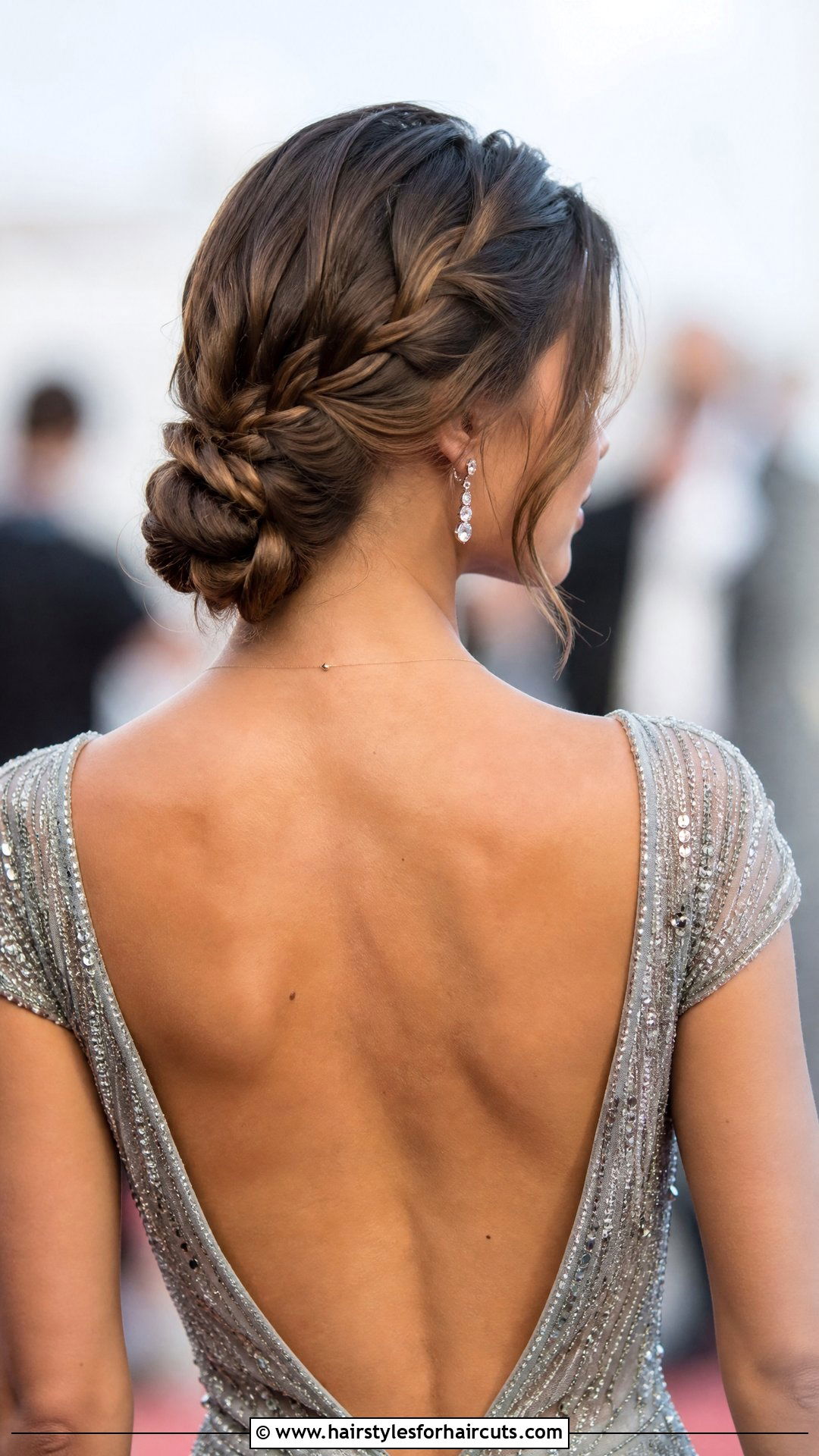 Low Braided Chignon - 25 pageant hairstyles - 25 pageant hairstyles