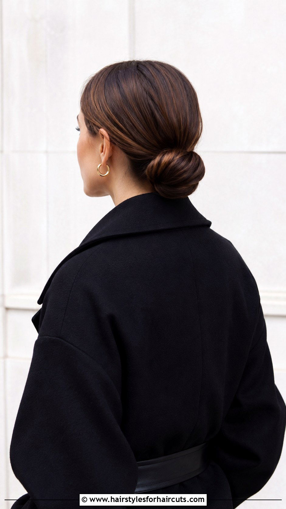 Low Chignon - 25 5 minute hairstyles for black hair - 25 5 minute hairstyles for black hair