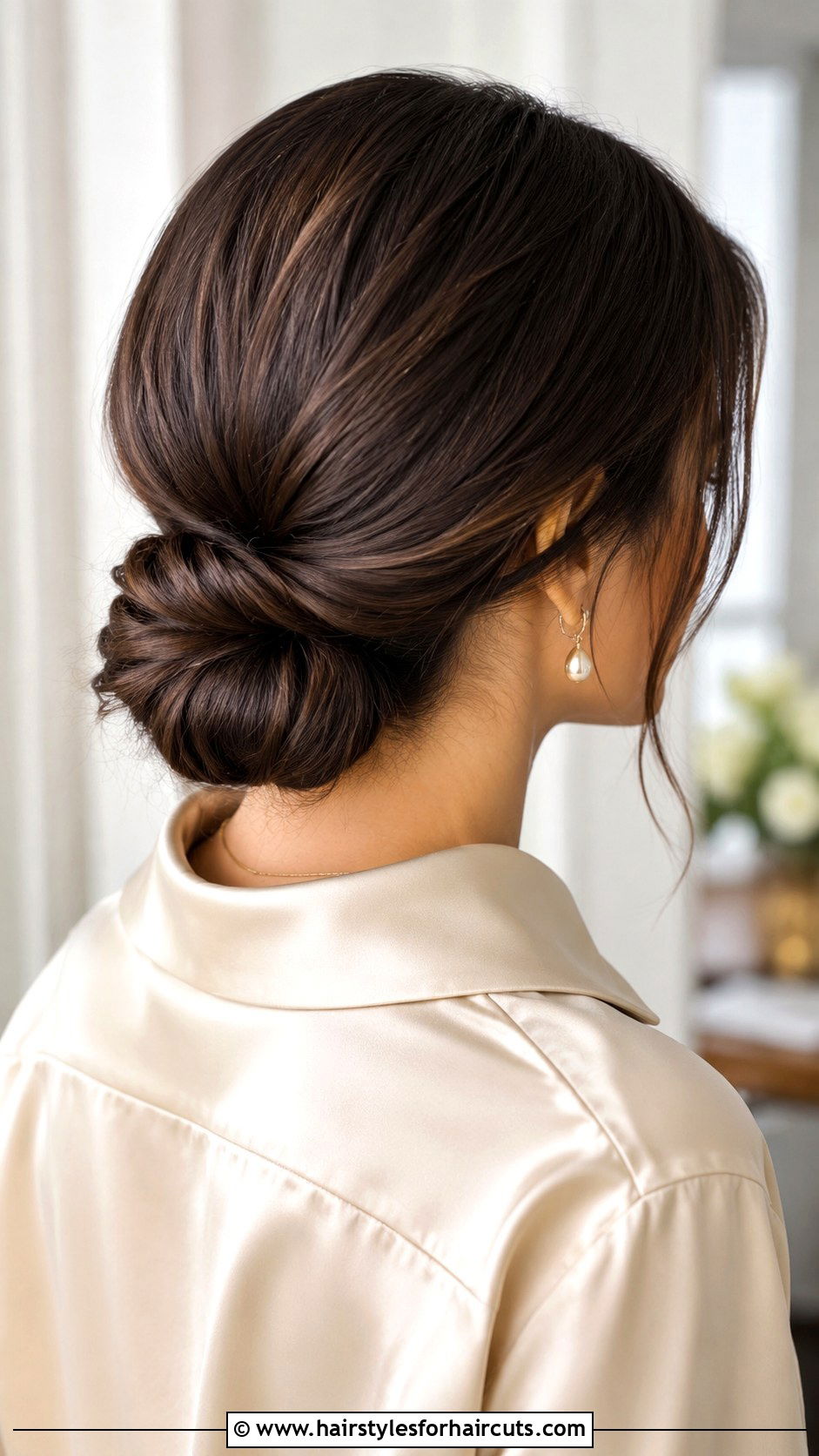 Low Chignon - 25 easiest hairstyles - 25 easiest hairstyles