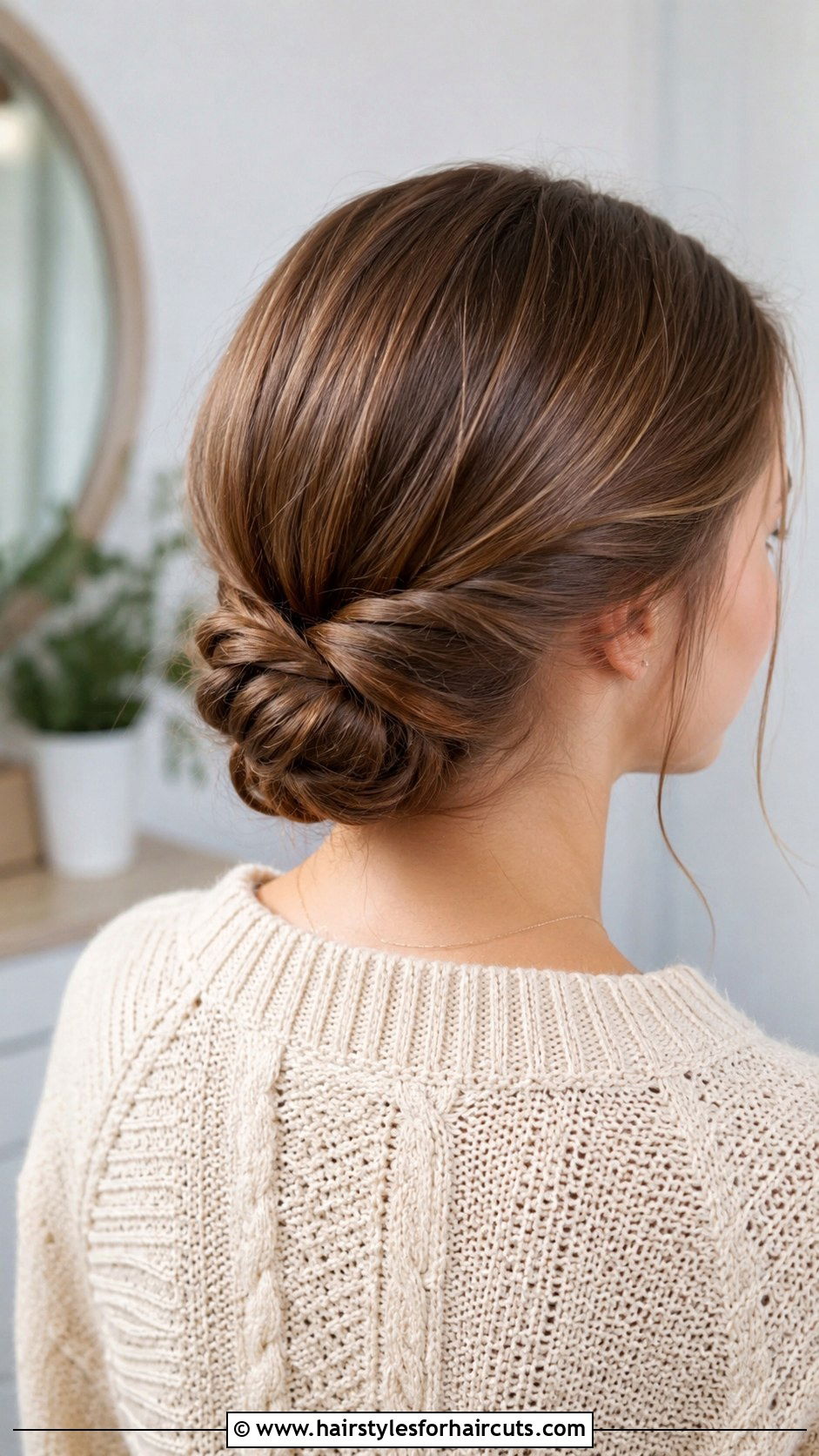 Low Chignon - 25 hair up hairstyles for school - 25 hair up hairstyles for school