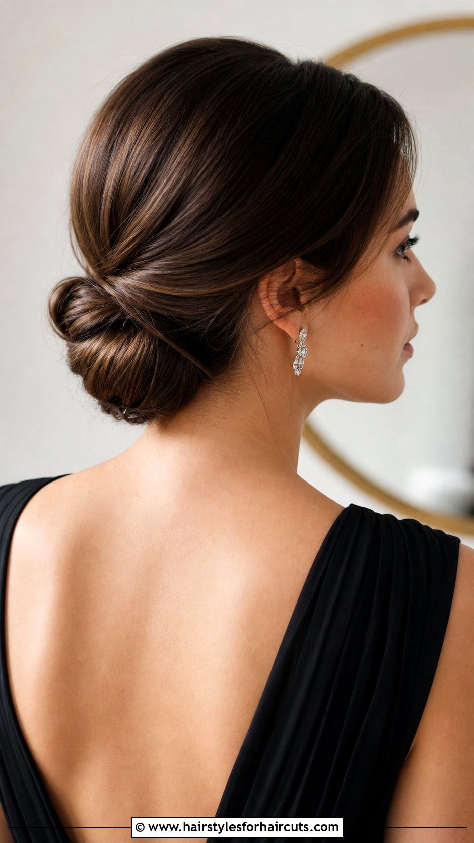 Low Chignon - 25 hairstyles for greasy hair - 25 hairstyles for greasy hair