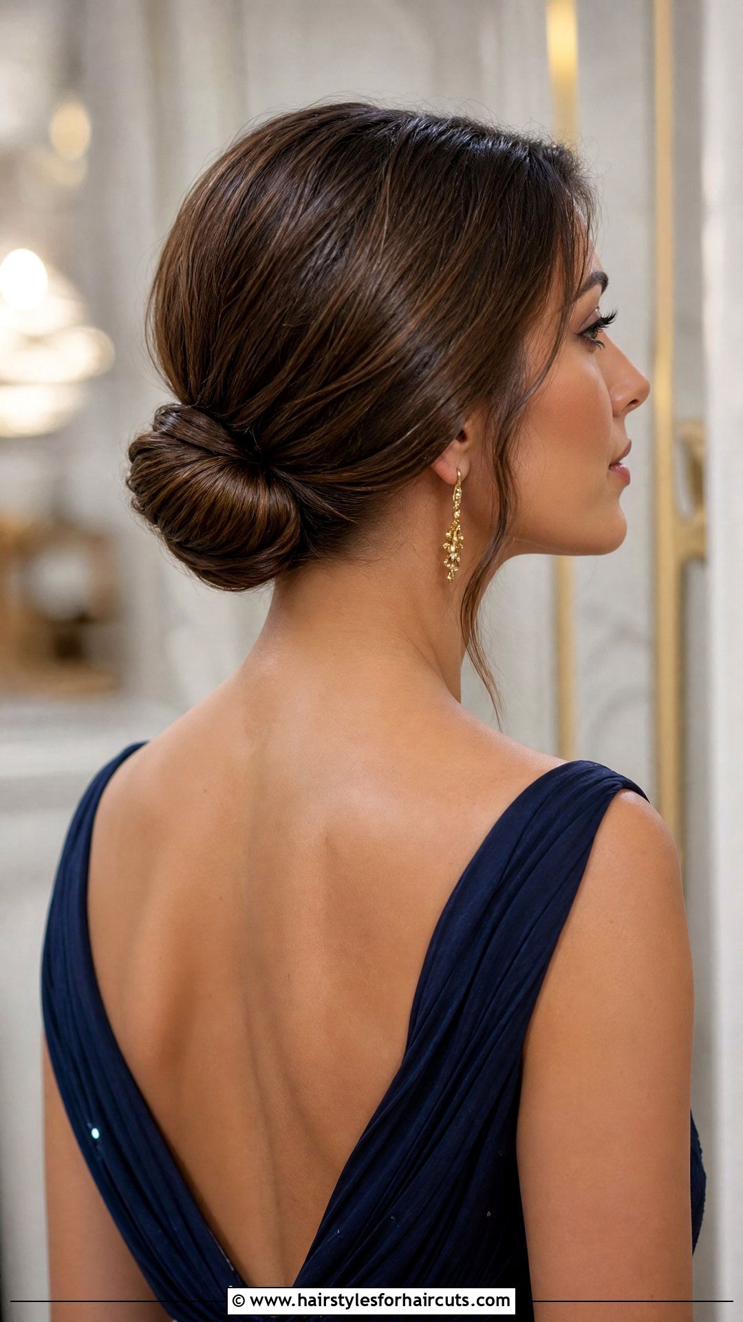 Low Chignon - 25 club hairstyles - 25 club hairstyles