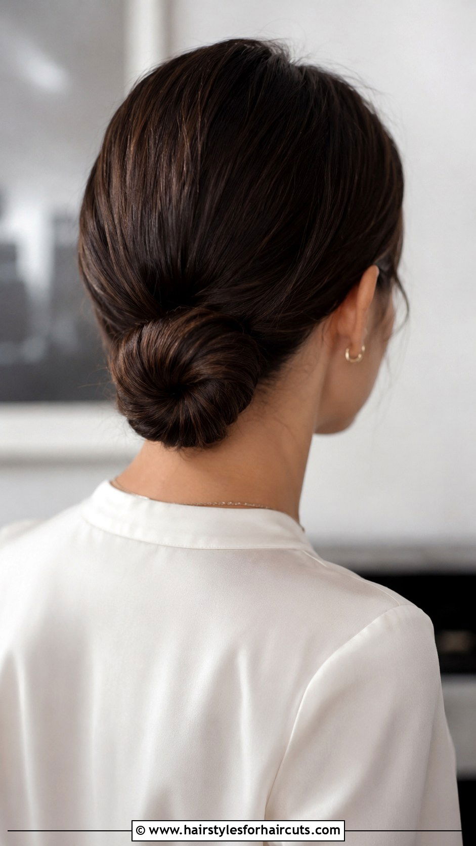 Low Chignon Bun - 25 bun hairstyles - 25 bun hairstyles