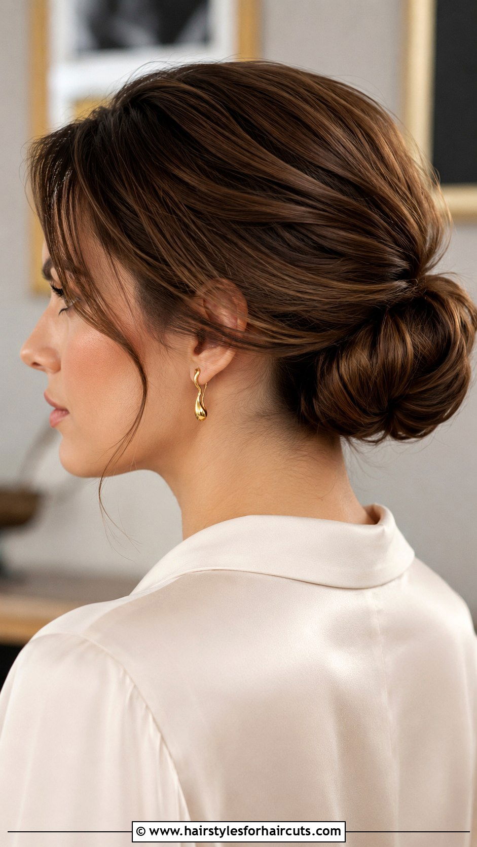 Low Chignon Hairstyle - 25 quick cute hairstyles - 25 quick cute hairstyles