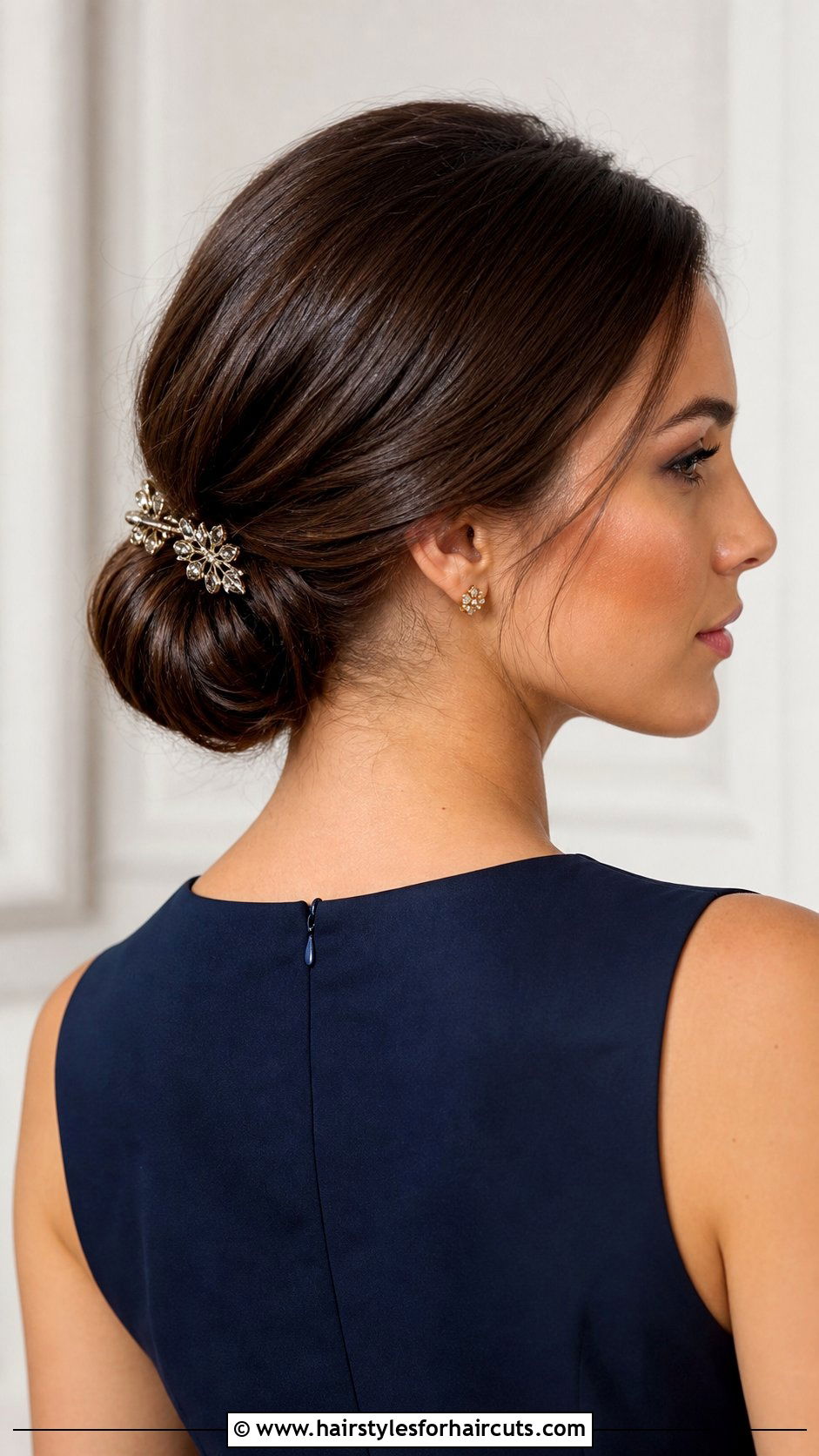Low Chignon Hairstyle - 25 valentines day hairstyles - 25 valentines day hairstyles