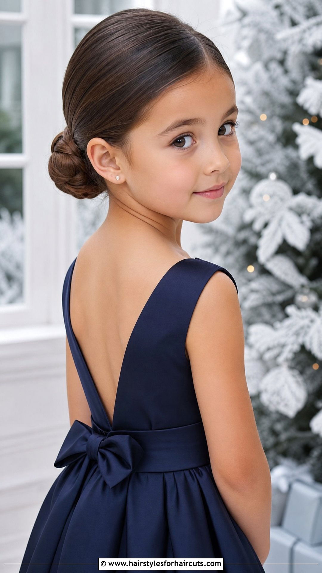 Low Chignon Hairstyle For Kids - 25 8 year old hairstyles - 25 8 year old hairstyles