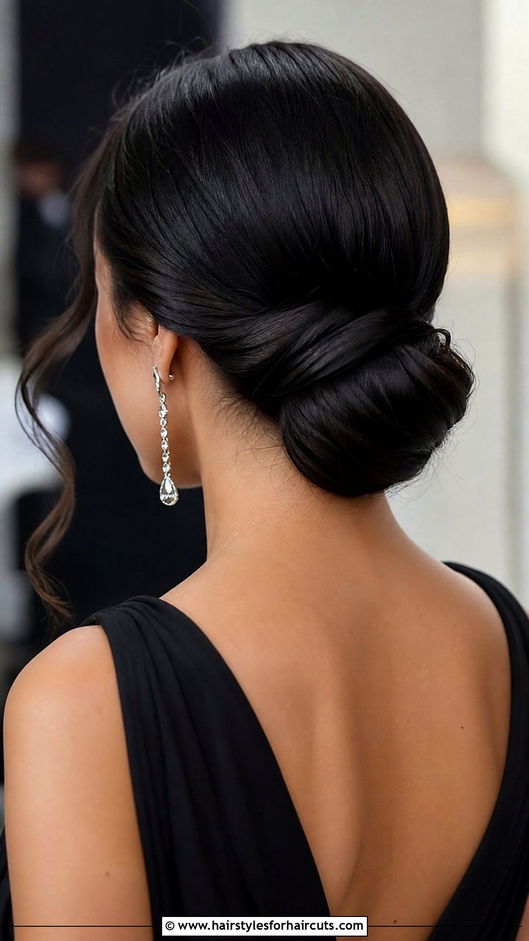 Low Chignon Updo - 25 updo hairstyles for medium hair - 25 updo hairstyles for medium hair